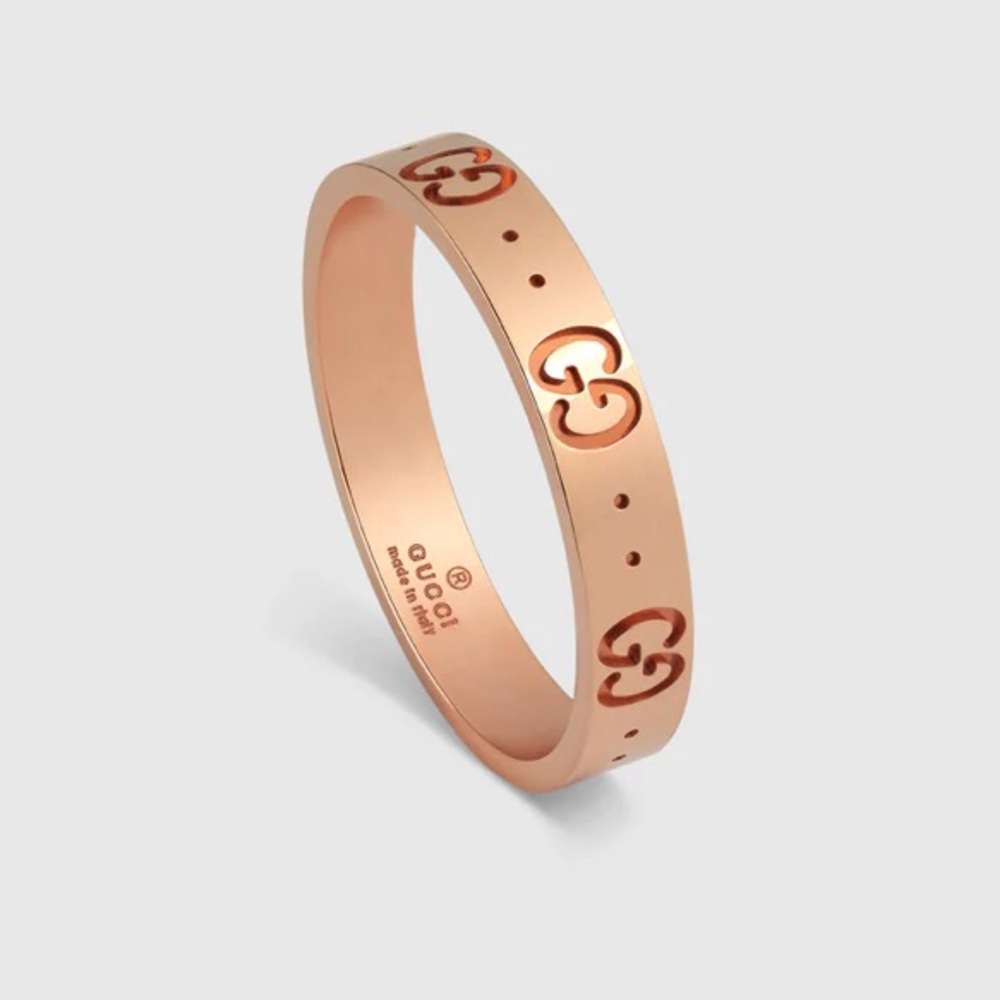 Gucci Thin Icon Band-18K Rose Gold - Picture 2 of 5